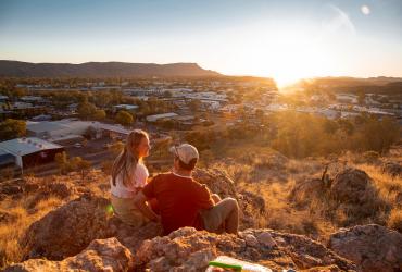 Anzac Hill sunset Alice Springs